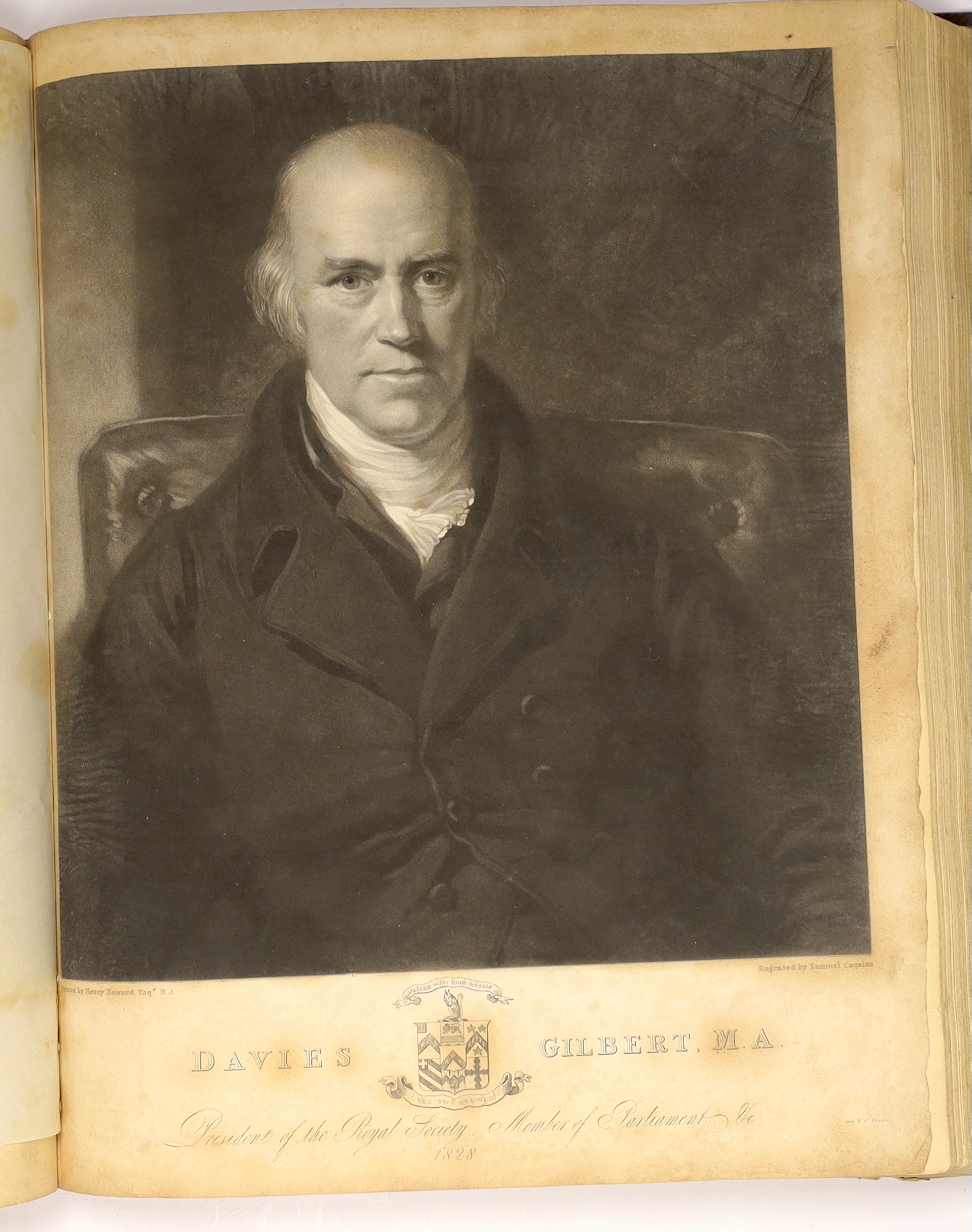 Horsfield, Thomas Walker - The History, Antiquities, and Topography of the County of Sussex, 2 vols, 2 folding maps, 56 copper plates and 80 wood engravings, 4to, publishers maroon half morocco, joints crudely repaired,